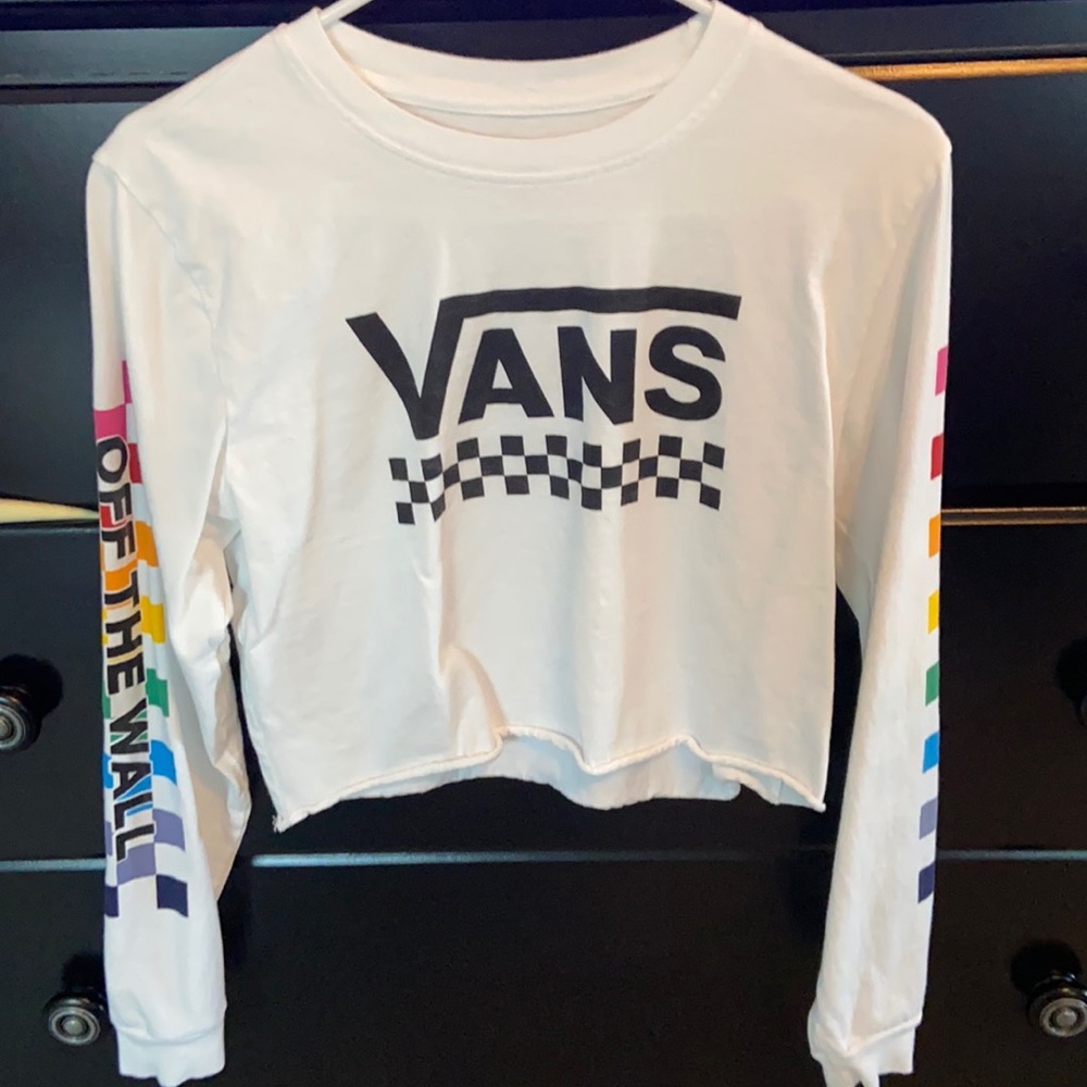 Vans long sleeve , crop top